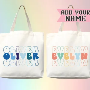 Personalized Name Tote Bag Custom Name Tote Bag Custom Tote