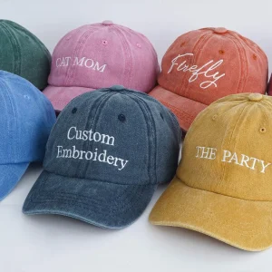 Personalized Text Hat, Custom Logo Embroidered Hat, Retro Baseball Hat, Vintage Style Trucker Hat