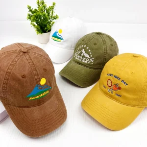 Personalized Baseball Hat Washed Hat, Dad Mom Gifts